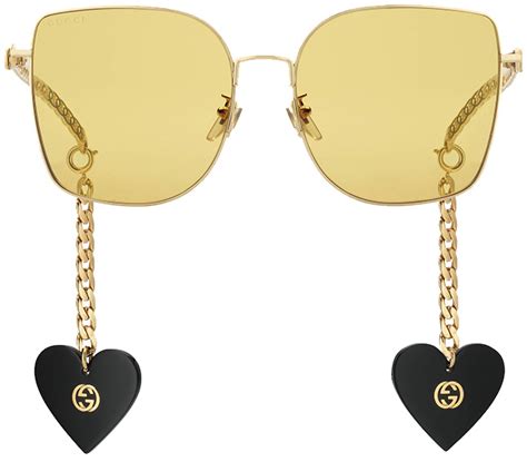 oversized eyeglasses gucci|Gucci sunglasses with charms.